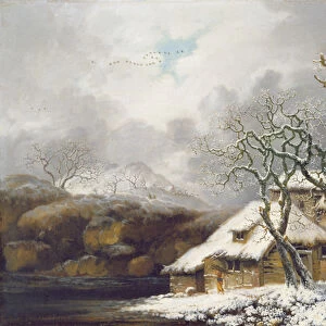 A Winter Landscape, 1752 (oil on canvas)