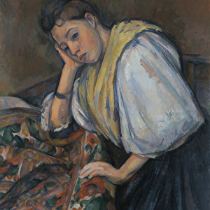 Young Italian woman at a Table, c. 1895-1900 (oil on canvas)