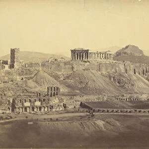 Acropolis general view Hill Philopappus southwest