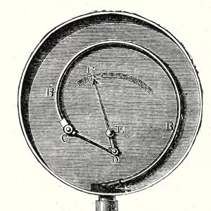 Bourdon steel gauge