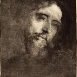 Euga┼íne Carria┼íre (French, 1849 - 1906), Alphonse Daudet, 1893, lithograph