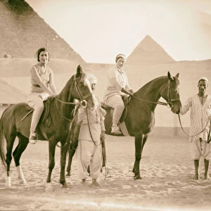 Hotels Mena House Guests riding Pyramids 1934