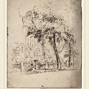 Joseph Pennell, Big Tree, Cheyne Walk, American, 1857-1926, 1906, etching