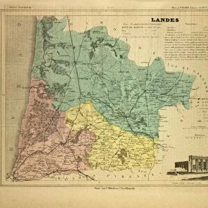 Map of Landes, France