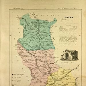 Map of Loire, France