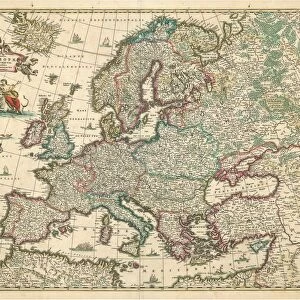 Map Nova et Accurata totius Europae descriptio authore Frederico de