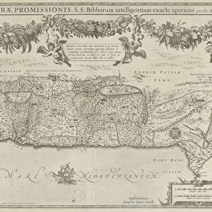 Map Promised Land Situs terrae promissionis title