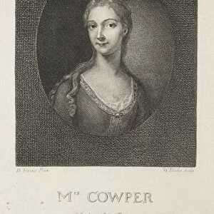 Mrs Cowper Mother Poet 1802 William Blake British