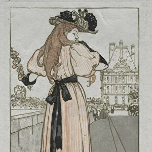 Paris Almanac 1897 Spring Auguste Louis Lepere