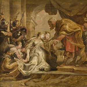 Peter Paul Rubens Esther Ahasuerus English wood