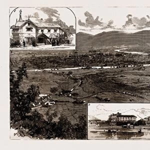 THE REVOLUTION IN NEPAL, INDIA, 1886: 1. The British Residency, Kathmandu, Nepal