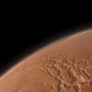 Mars Valles Marineris is host to the largest canyons in the Solar System