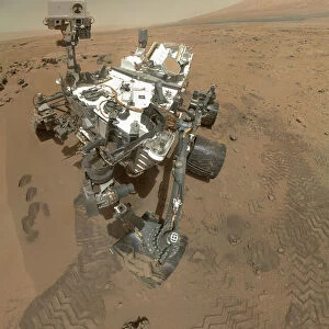 Self-portrait of Curiosity rover in Gale Crater on the surface of Mars