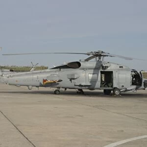 An SH-60B Seahawk of the Spanish Navy at Naval Station Rota, Spain