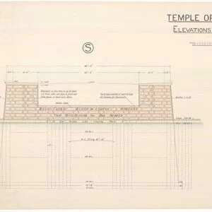 Temple Opening Bridge, Elevations of Abutments