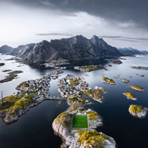 Football stadium at the end of the world