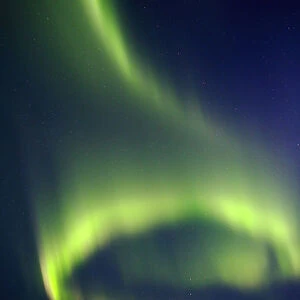 Northern lights (Aurora borealis) over Senja, Norway. February