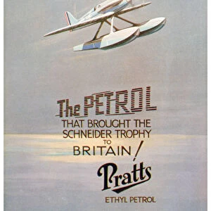 Advert for Pratts Ethyl Petrol, c1928