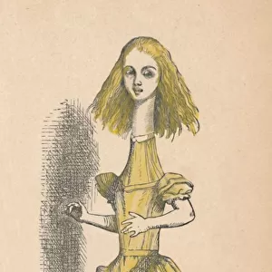Alice with a long neck, 1889. Artist: John Tenniel