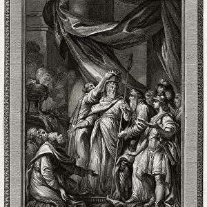 Aristodemus, being elected King of Crete, is crowned by the venerable Sages, 1777. Artist: W Walker