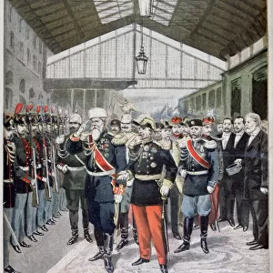 Arrival of General Tchertkoff (Chertkov), Russian ambassador to France, Paris, 1895