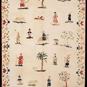 Bed Curtain, United States, c. 1720. Creator: Unknown