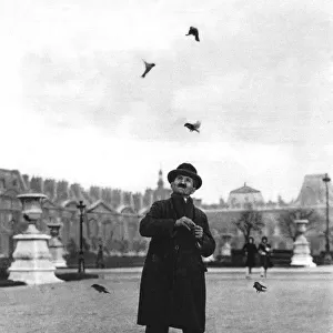 A bird charmer, Paris, 1931. Artist: Ernest Flammarion