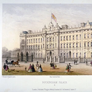 Buckingham Palace, Westminster, London, 1854. Artist: Charles Claude Bachelier