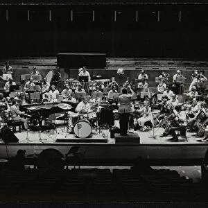 Buddy Rich and the Royal Philharmonic Orchestra in concert at the Royal Festival Hall, London, 1985