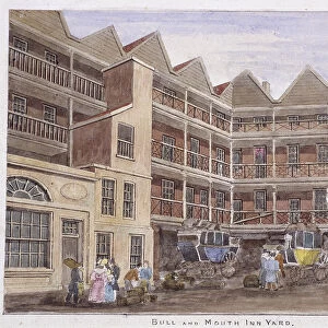 Bull and Mouth Street, London, 1806. Artist: Valentine Davis