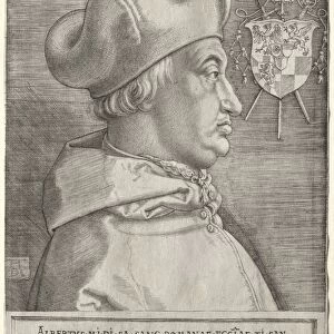 Cardinal Albrecht of Brandenburg - The Large Plate, 1523. Creator: Albrecht Dürer (German