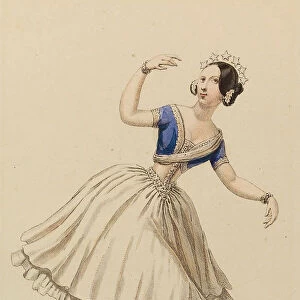 Carlotta Grisi (1819-1899) in the Ballet La Peri by Friedrich Burgmüller, 1843