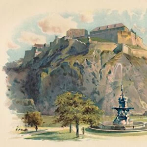 The Castle Rock, Edinburgh, c1890. Artist: Charles Wilkinson