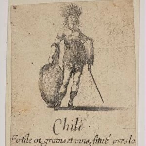 Chile, from Game of Geography (Jeu de la Geographie), 1644