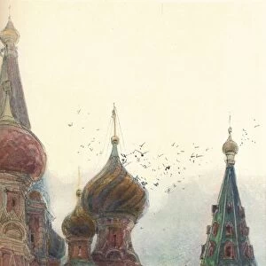 The Church of Vasili Blazhenni, Moscow, c1900, (1905). Artist: Georges Kossiakoff