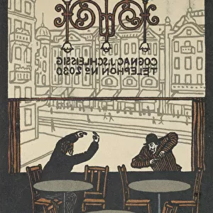 Conversation between Mutes (Gespraech zwischen Stummen), 1907. Creator: Moritz Jung