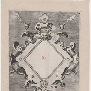 Diamond-shaped Cartouche, 1547-1606. Creator: Unknown