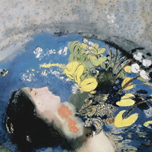 Drowning of Ophelia. Artist: Redon, Odilon (1840-1916)