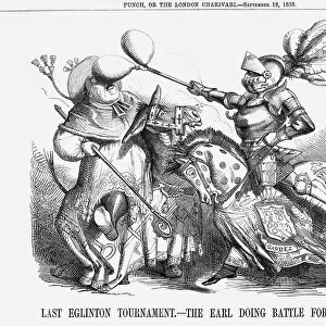 Last Eglinton Tournament. - The Earl doing Battle for his Lady. 1858