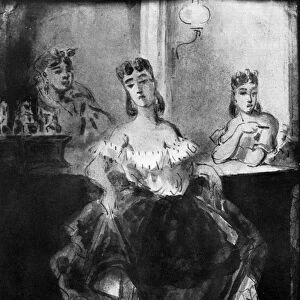 Femme Dansant Devant un Comptoir, 19th century, (1930). Artist: Constantin Guys