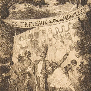 Frontispiece for "Les Treteaux de Monselet", 1859