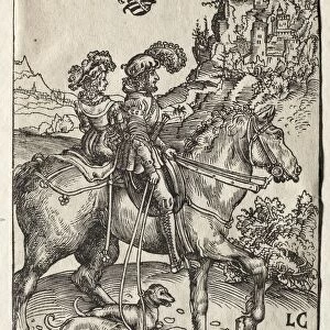 A Gentleman and a Lady Riding to the Chase, 1506. Creator: Lucas Cranach (German, 1472-1553)