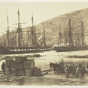 Head of Harbour, Balaklava, 1855. Creator: Roger Fenton