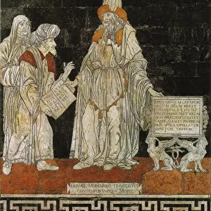 Hermes Trismegistus. Floor mosaic in the Cathedral of Siena, 1488