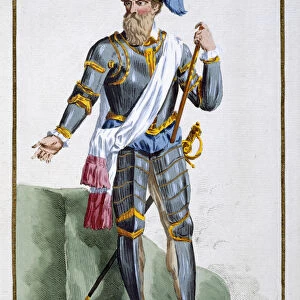 Hernan Cortes, Spanish conquistador, (1780). Artist: Pierre Duflos