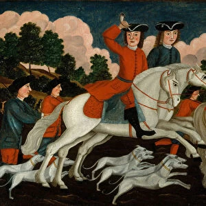 The Hunting Party—New Jersey, ca. 1750. Creator: Unknown