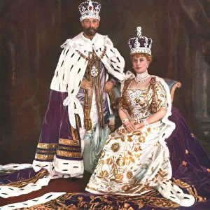King George V and Queen Mary, 1911. Artist: W&D Downey