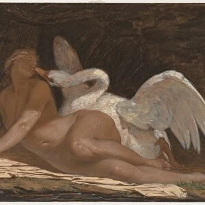 Leda and the Swan. Creator: Adolphe Yvon (French, 1817-1893)