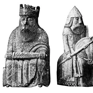 The Lewis Chessmen, (Norwegian?), c1150-c1200, (c1920)
