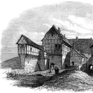 Luthers house at Wartburg Castle, Eisenach, Germany, 1862